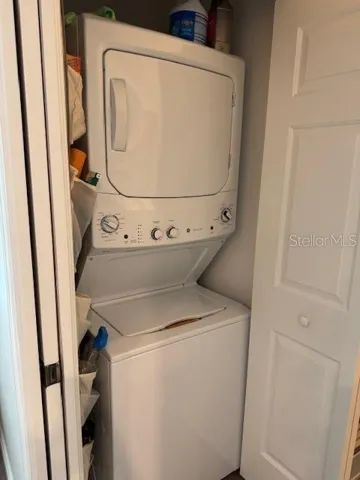 Inside unit washer/dryer