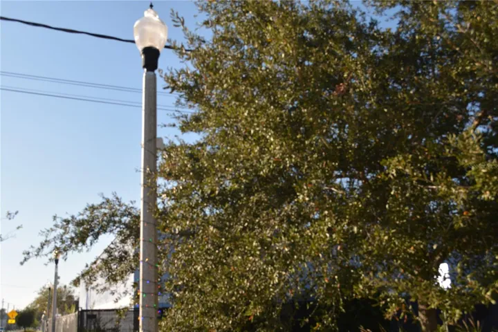 Street light in the new district