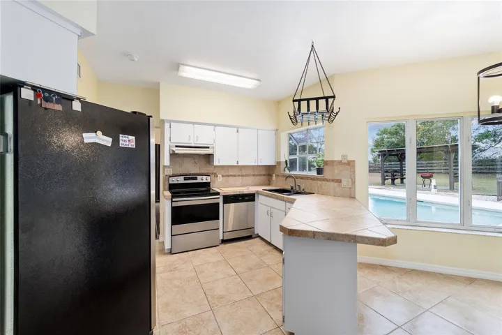 Kitchen with natural light