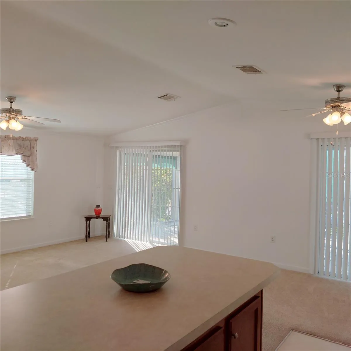 breakfast bar opens to spacious great room