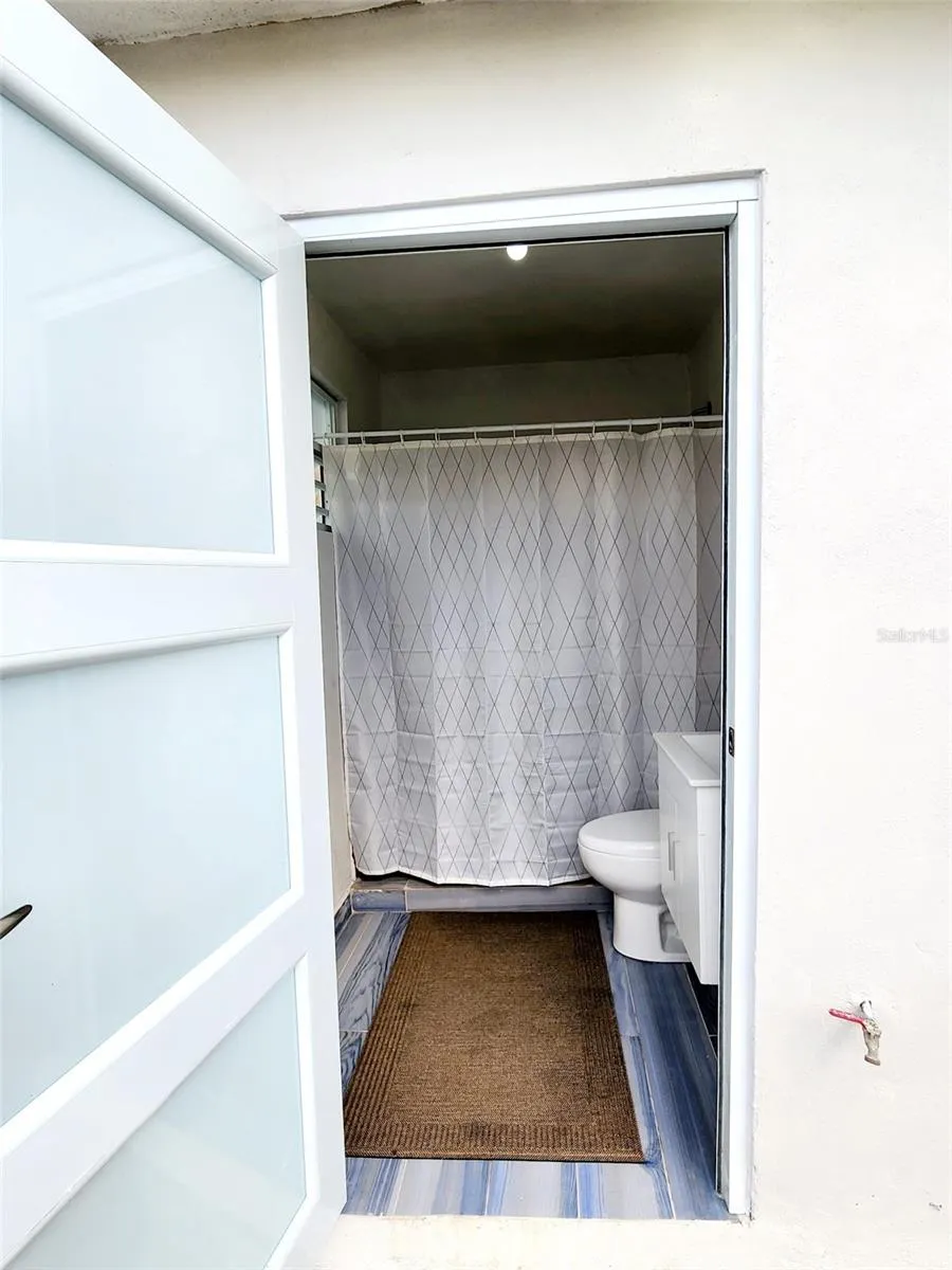 Outside bathroom