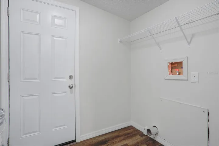 Inside Laundry with Exterior Access