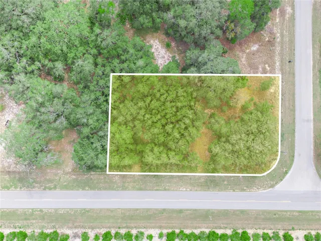 Aerial of lot
