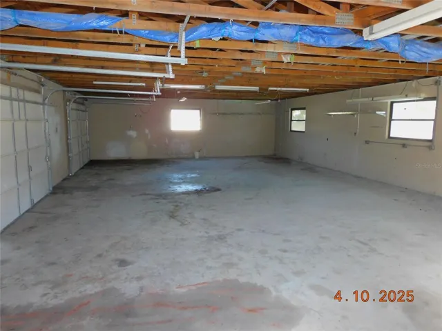 INSIDE 3 CAR GARAGE