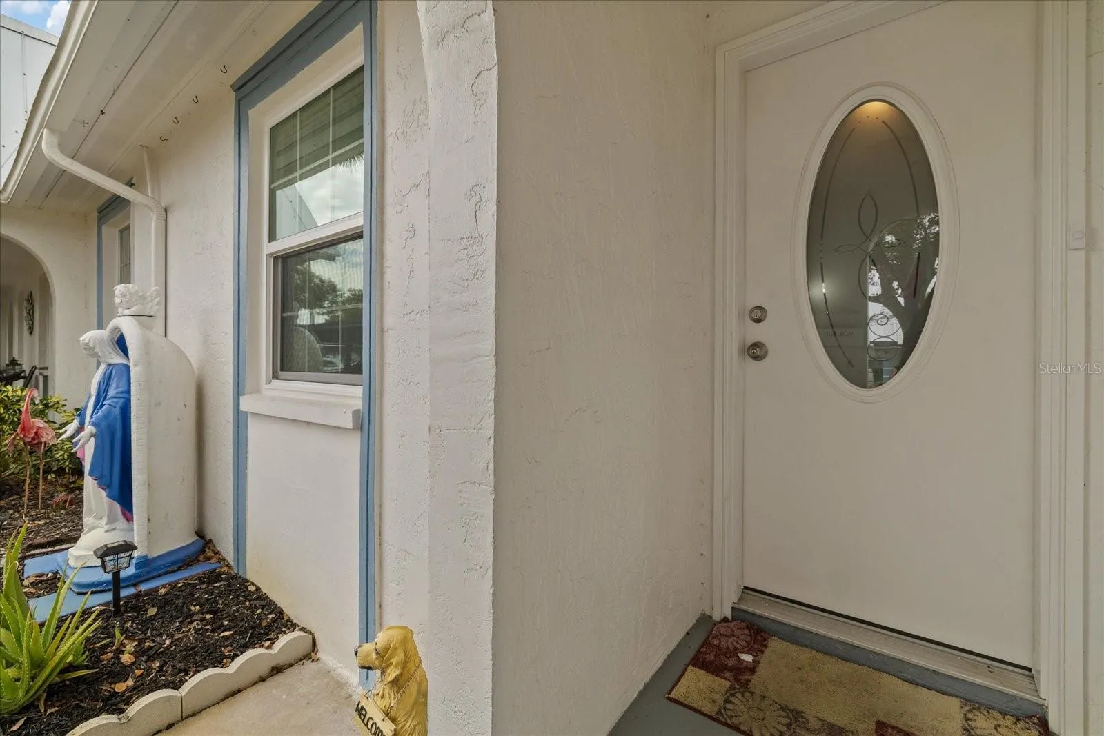 Protected front door entry