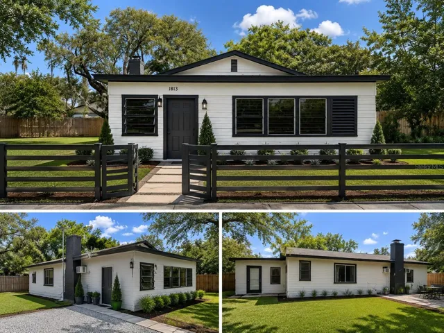 Remodel Rendition: Modern ranch home with neat landscaping