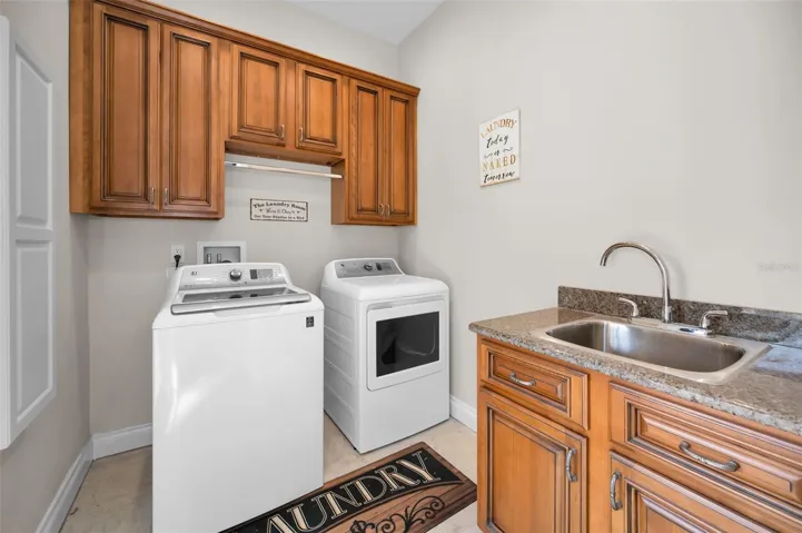 Upstairs laundry room