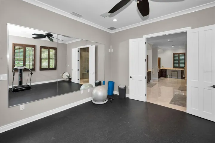 Upstairs gym