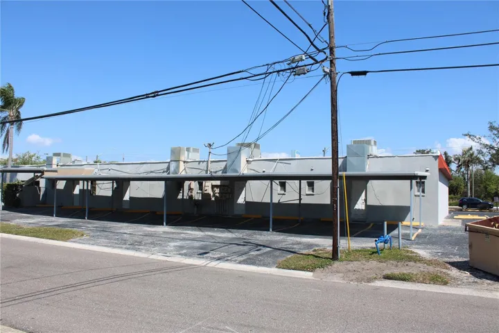 Rear of building