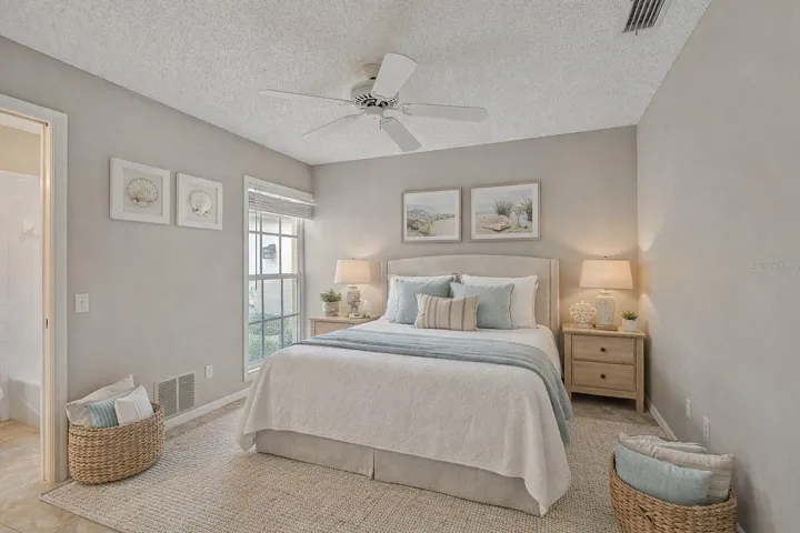 Staged secondary bedroom