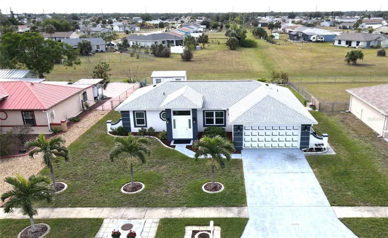 Aerial view of home