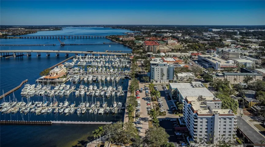 View of Manatee River/ Marina from Building