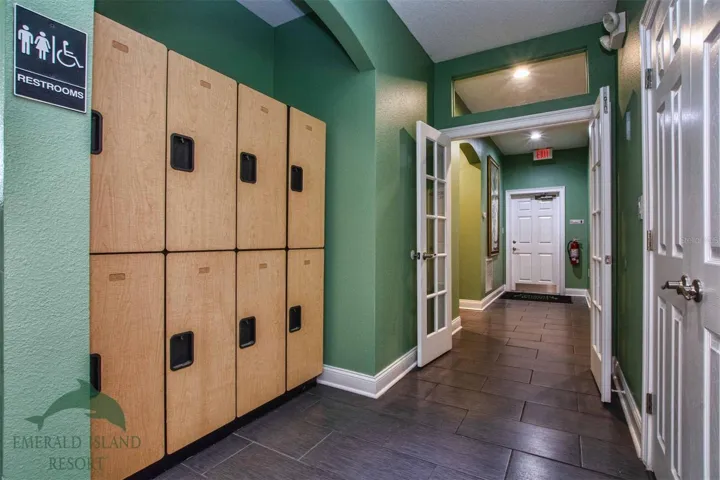 Lockers at the clubhouse