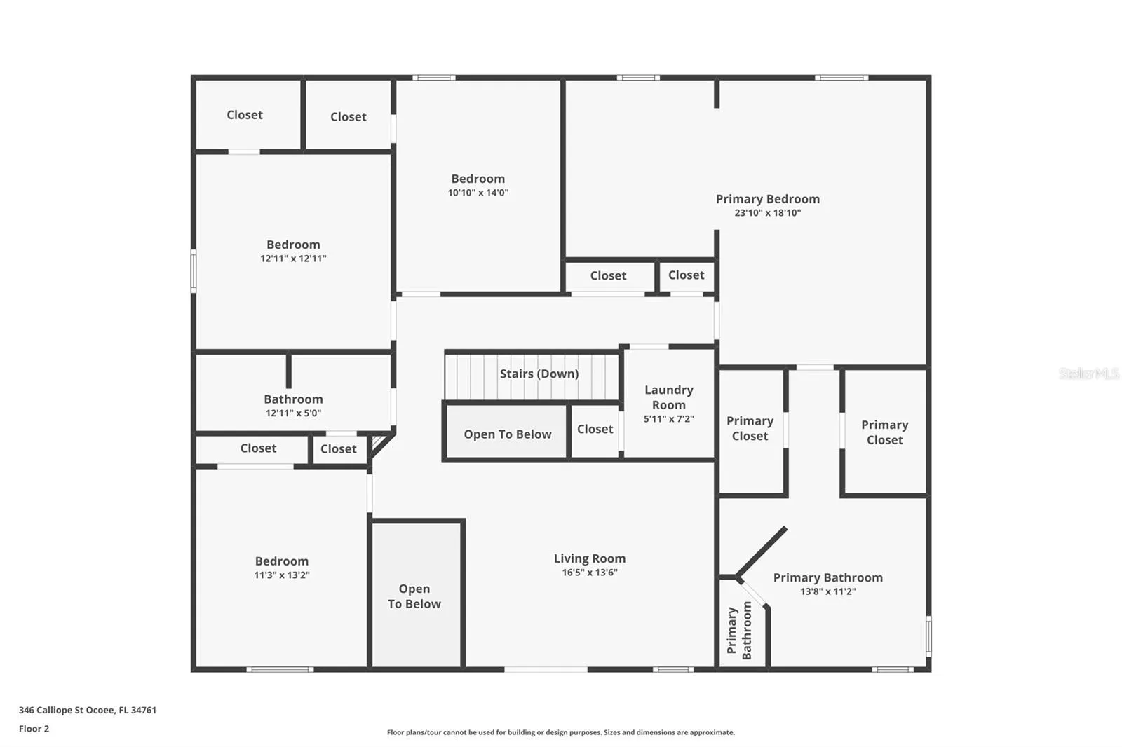 346 Calliope St, Ocoee, Florida 34761, 5 Bedrooms Bedrooms, ,3 BathroomsBathrooms,Residential,For Sale,CALLIOPE,O6273723