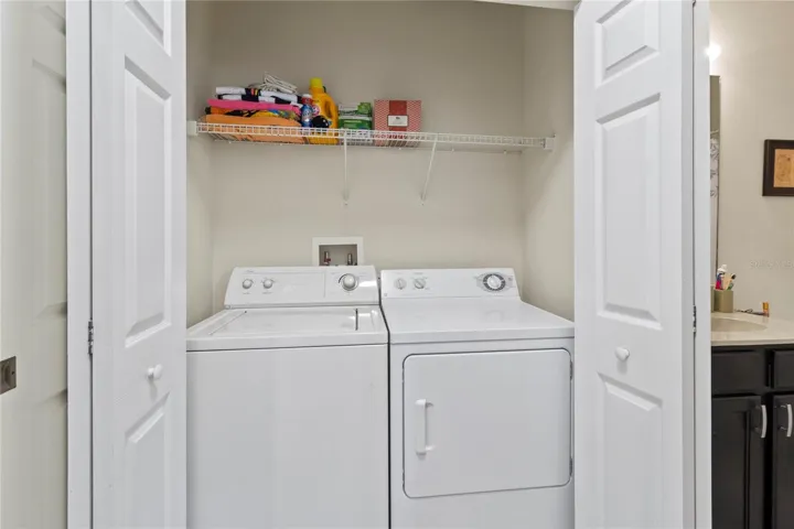 Washer & Dryer off Guest Bathroom
