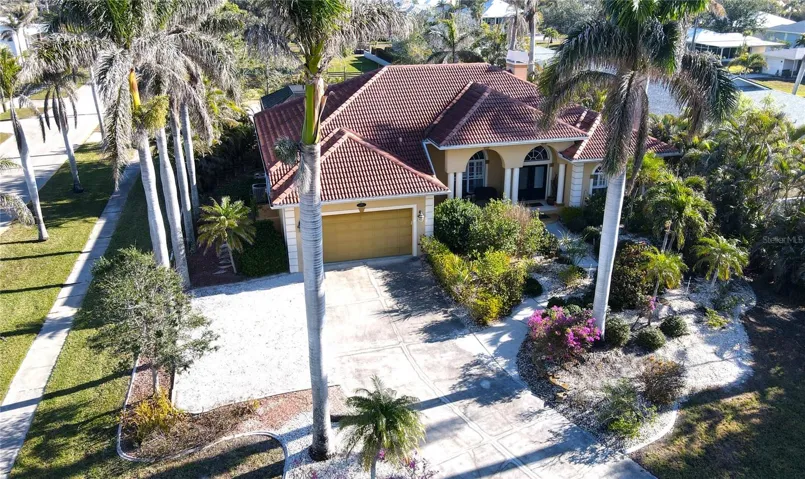 Aerial view of home