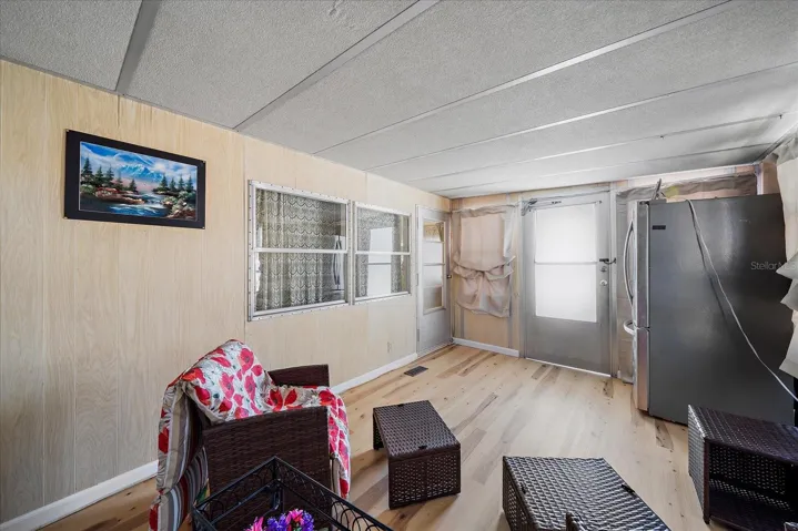 Note vinyl flooring throughout . . .