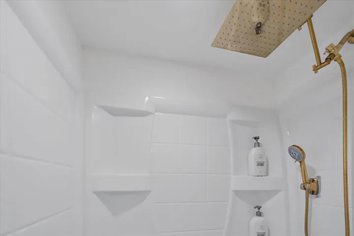 Primary bath, new step-in shower . . .