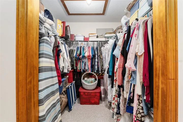 Large master walk-in closet