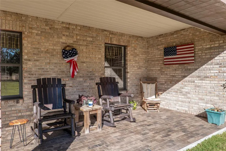 New Brick veneer on front porch