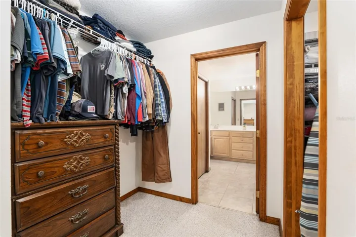 His/her closet area