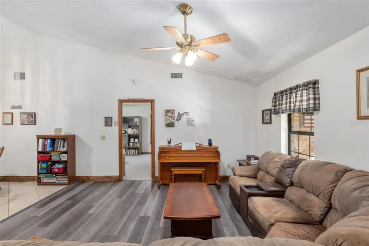 One of two living rooms