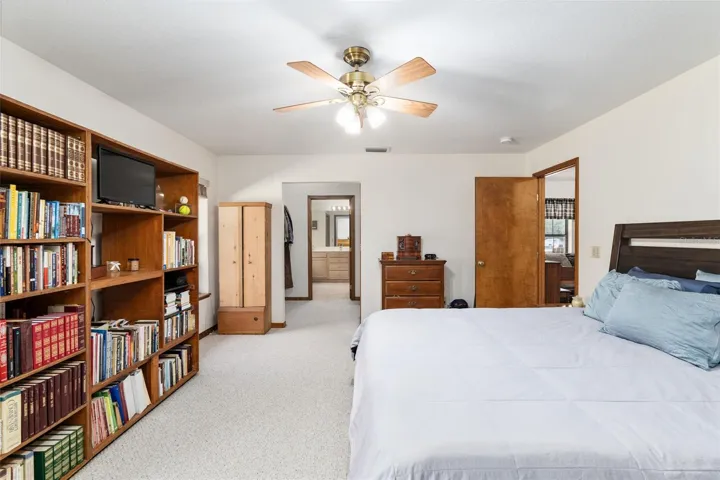 Master bedroom with ensuite bathroom