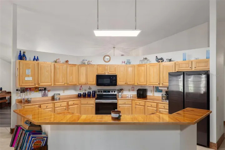 Grand kitchen with updated appliances