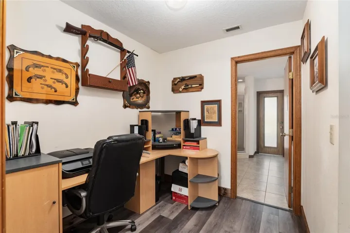 Office with private bathroom-Pool ready entryway