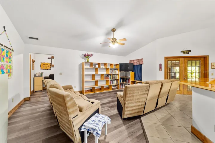 Second living room off of kitchen