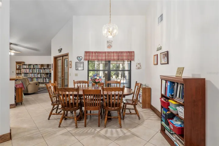 Dining room area