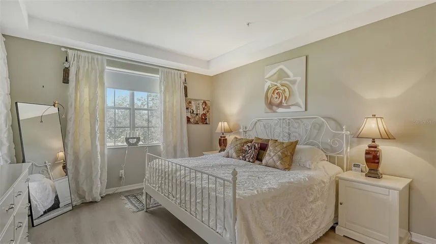 Primary Suite with Tray Ceiling & Vinyl Flooring
