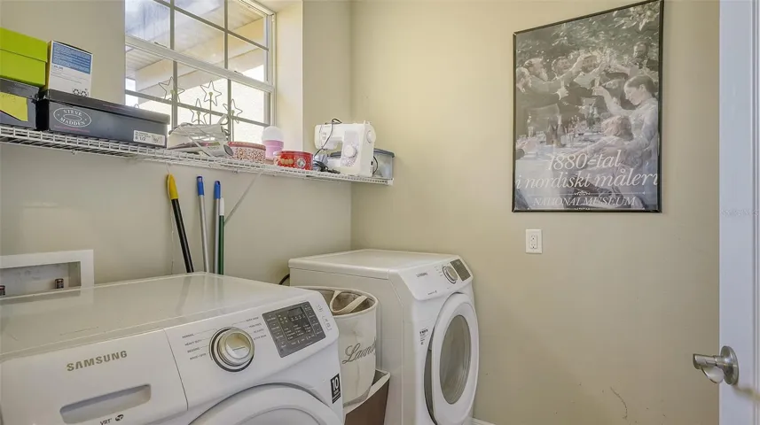 Laundry Room with Front Load Washer & Dryer