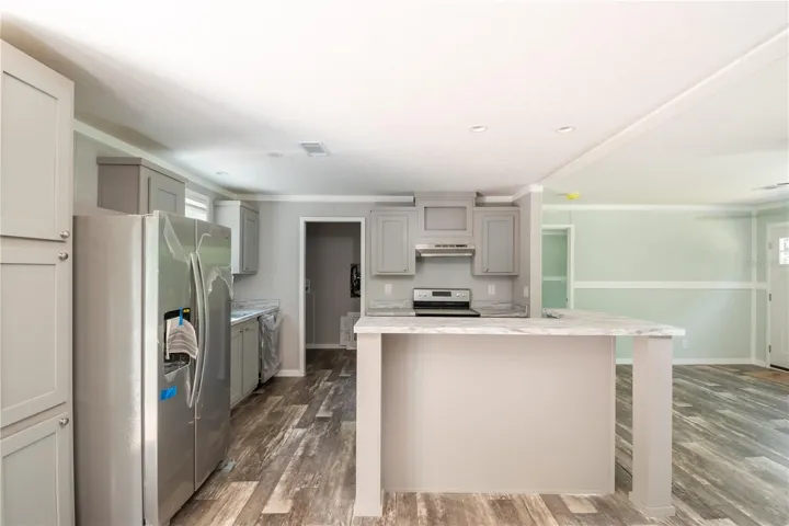 View of Kitchen and Laundry area
