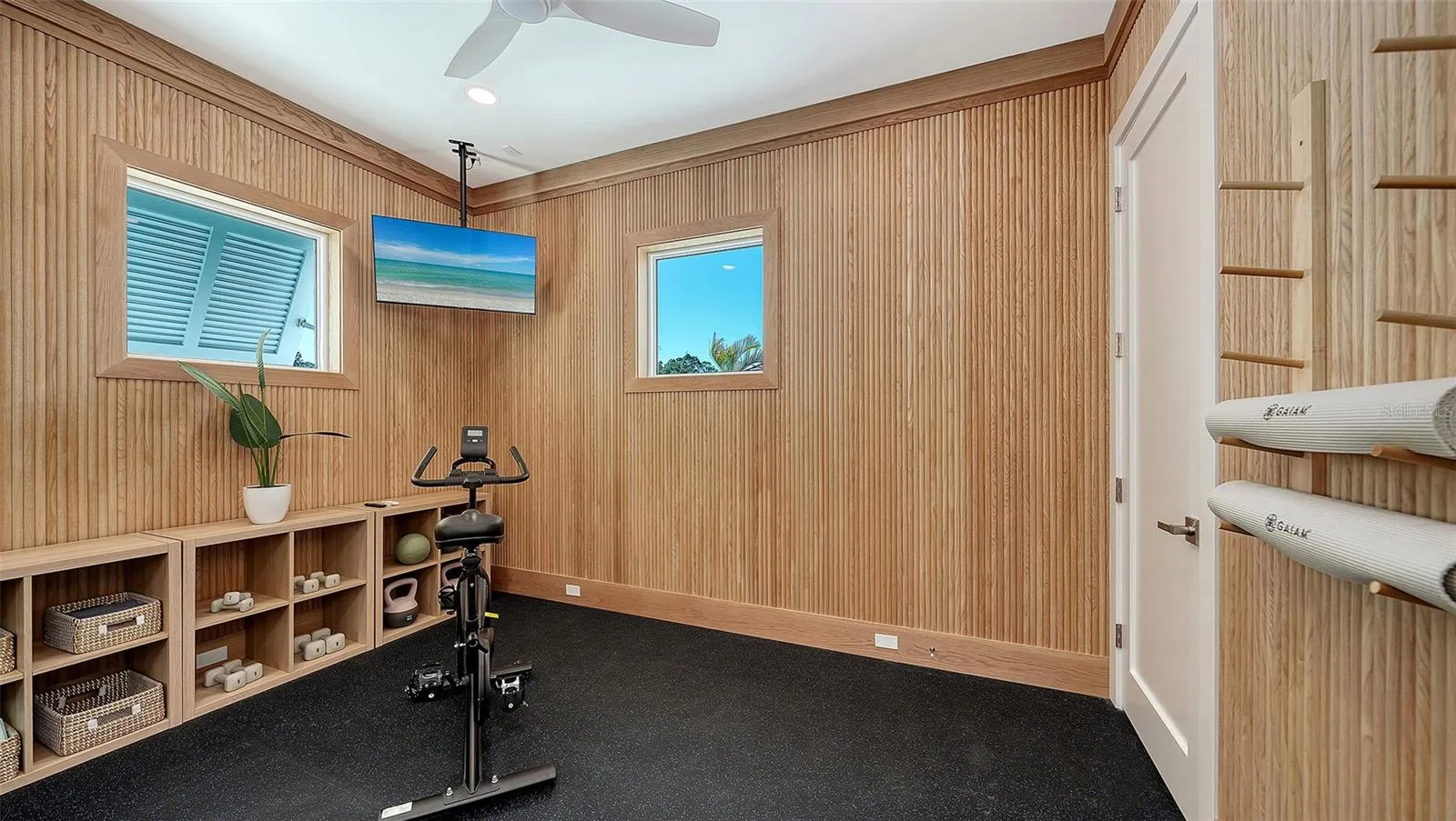 5th bedroom converted to private gym