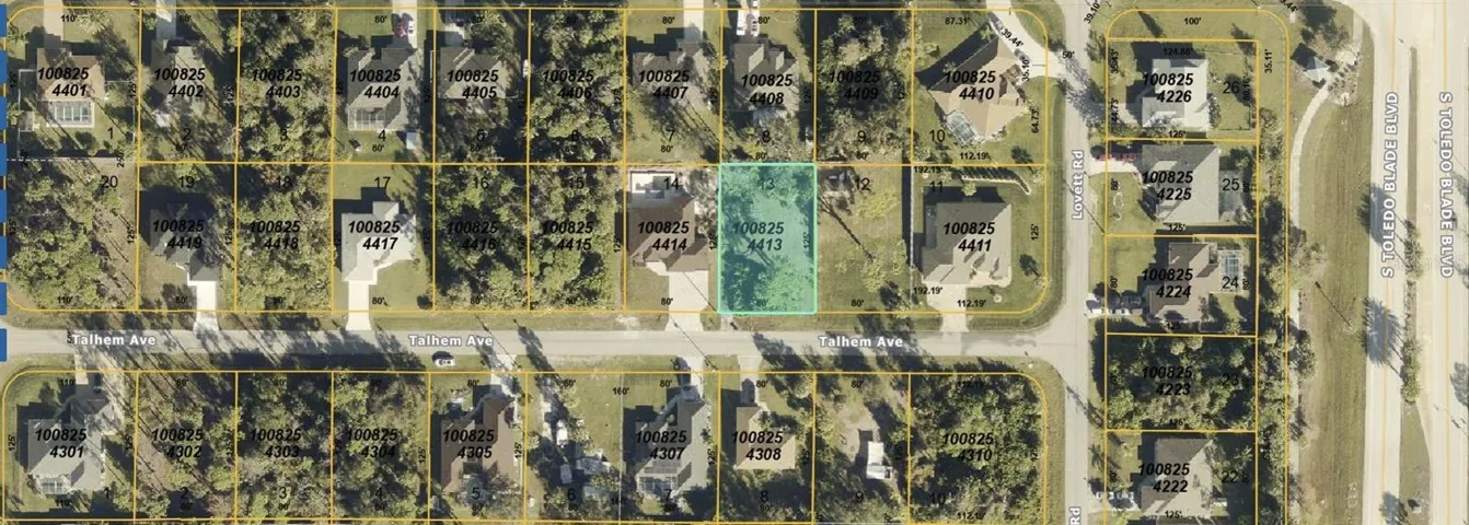 Talhem Ave aerial