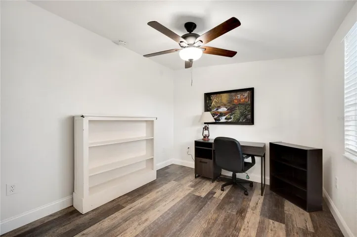 This space is currently being used as an office ,but would be a great 4th bedroom along with a full closet this space is flooded with natural light.