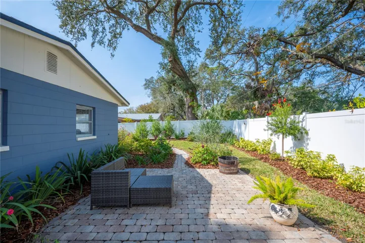 Rear patio