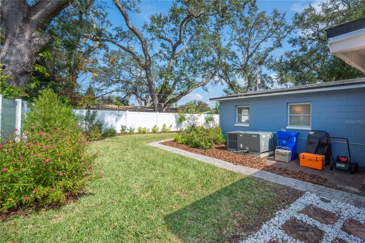 The back yard oasis! Perfect for pets, as its fully fenced and very private