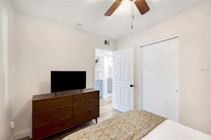 Bedroom #1 has a great closet and is located just off the kitchen.