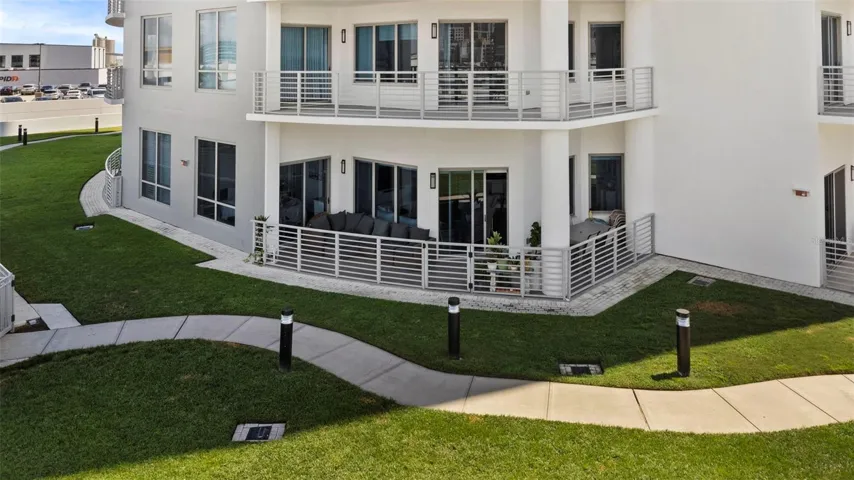 5th floor with a back yard straight to the pool