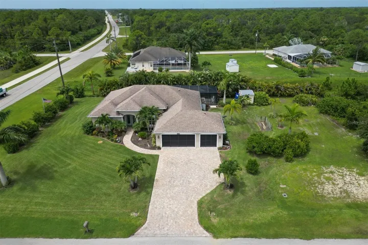 Lush Tropical Landscaping on Double Lot