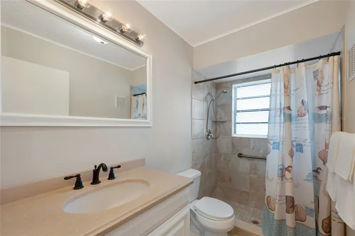 Primary bathroom with shower