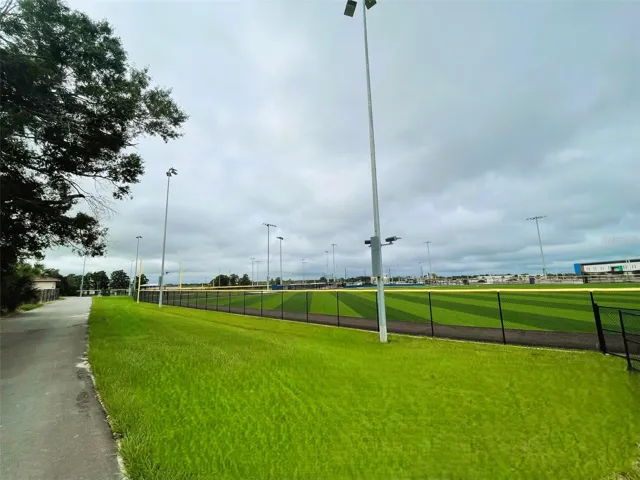 Four new collegiate-level baseball fields with artificial turf & parks