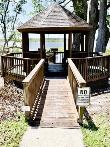 Community dock (or a boat dock) with gazebo