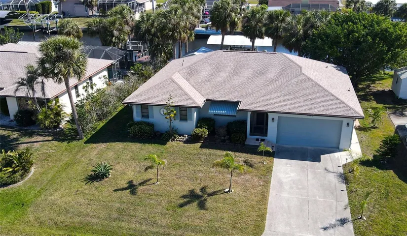 Aerial view of home