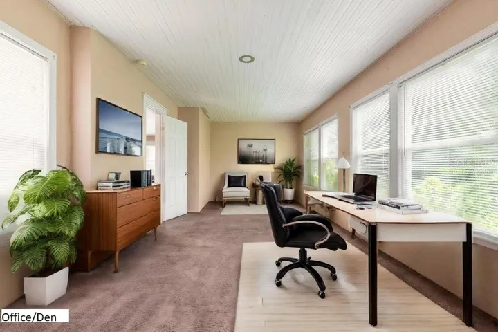 Virtually staged office