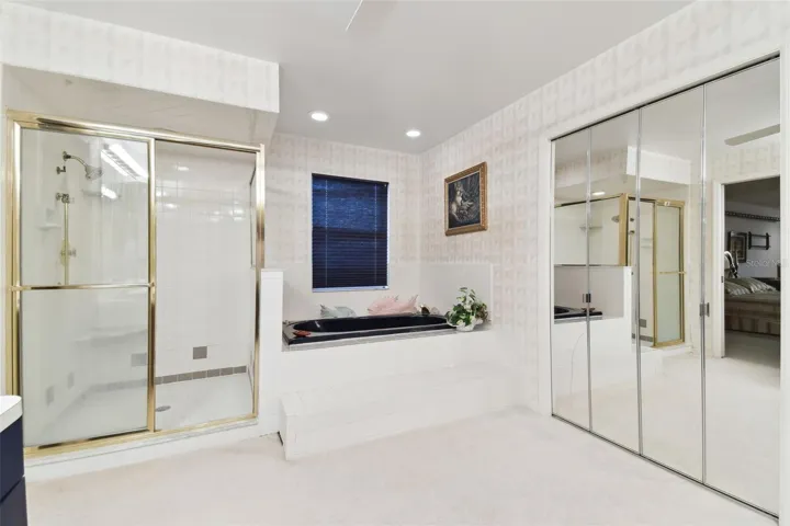 master bath with separate shower