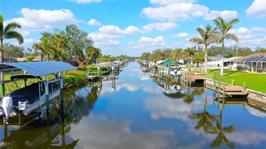 View looking North Up the Canal