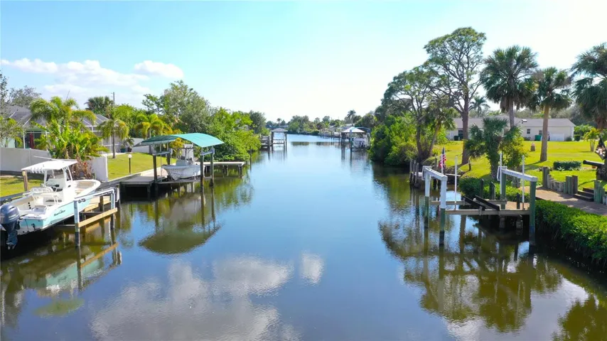 View looking South, down the Canal